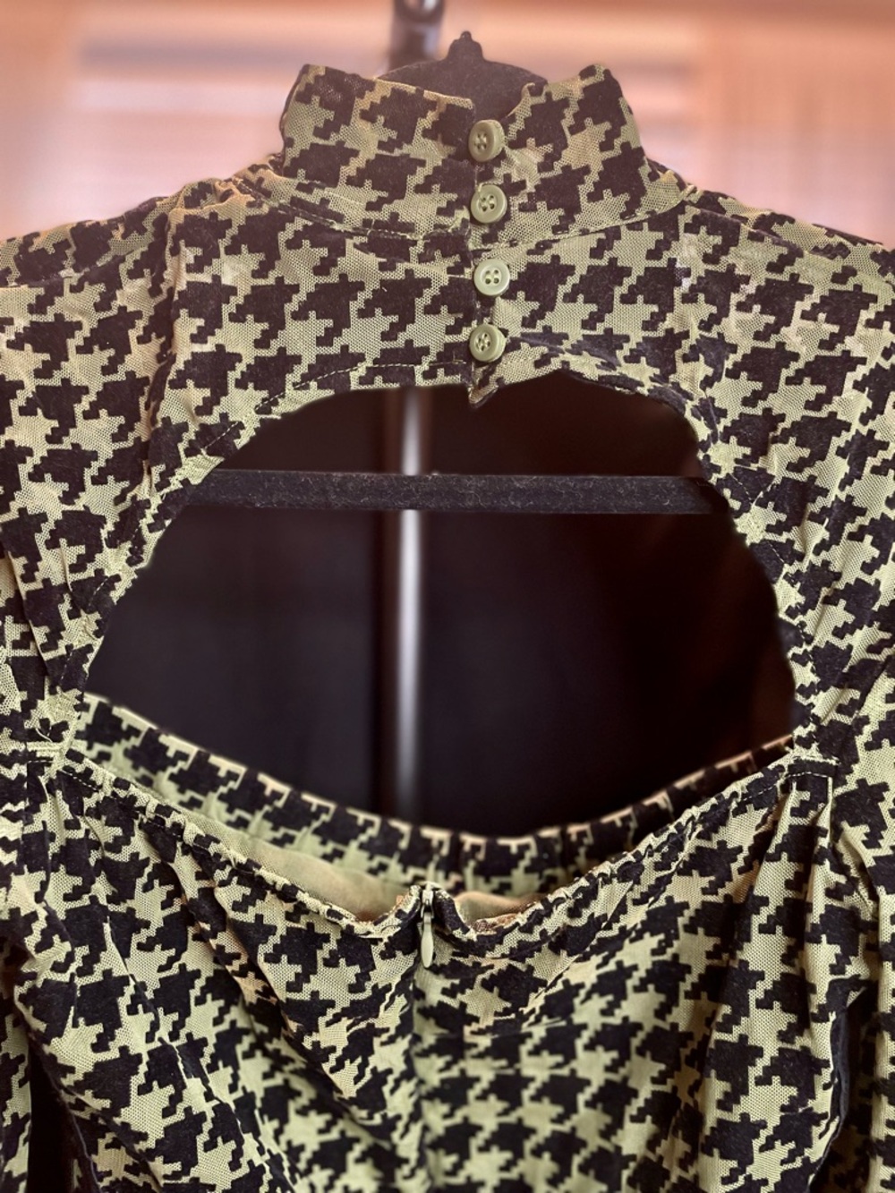 SEXY adidas Ivy Park Green and Black Houndstooth Jumpsuit - Picture 8 of 8